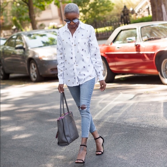 NYC Taxi Print Button Up - Picture 2 of 6